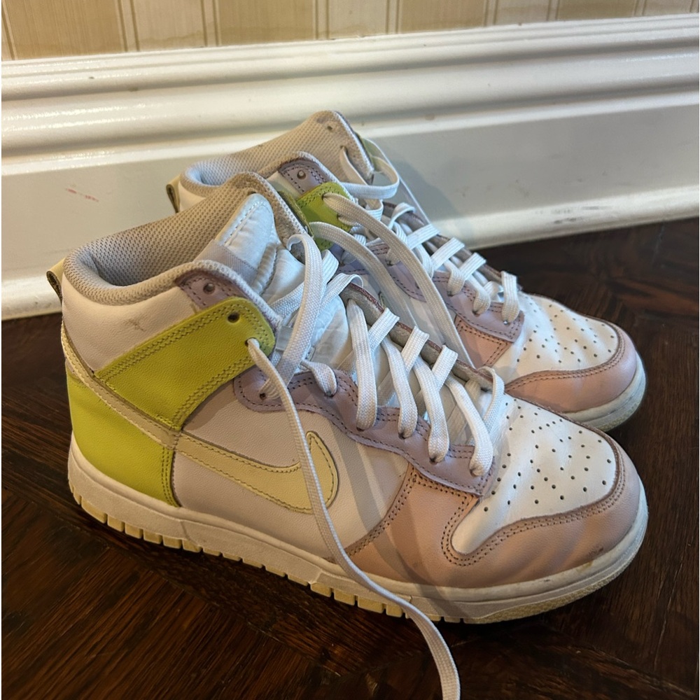 Women’s high dunk lemon twist sneakers size 7
